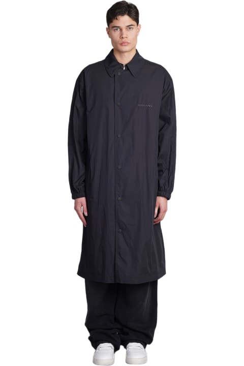 Coats & Jackets for Men Isabel Marant Balthazar Coat In Black Cotton