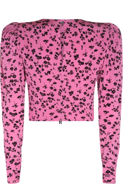 Rotate by Birger Christensen Topwear for Women Rotate by Birger Christensen Pink Viscose Blend Blouse