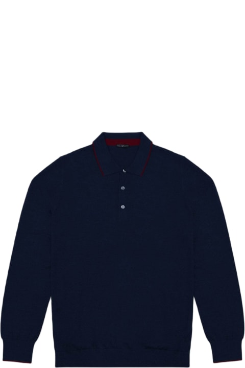 Homeware Larusmiani Long Sleeve Polo Shirt Sweater