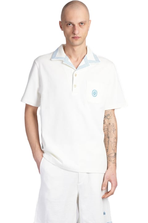 Drôle de Monsieur Clothing for Men Drôle de Monsieur Polo In White Cotton
