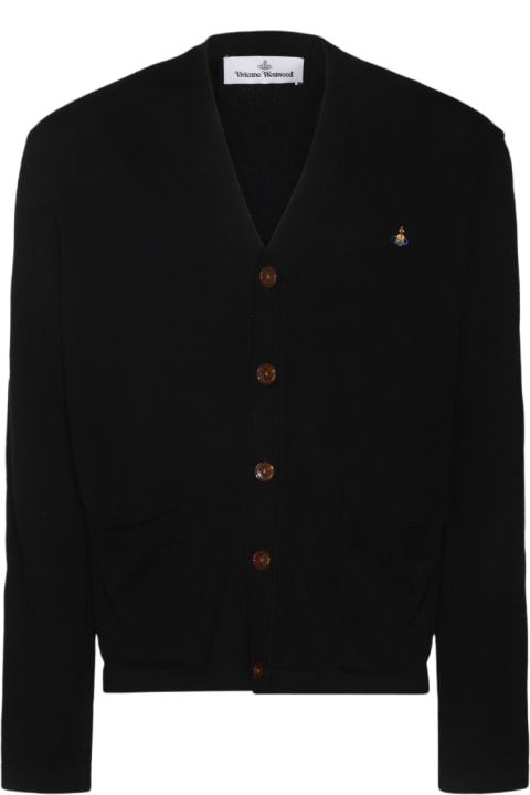 ★Vivienne Westwood★ [Domestic/Same day]24FW 8203011NU OM00 Vivienne Westwood Black Cotton Knitwear | italist