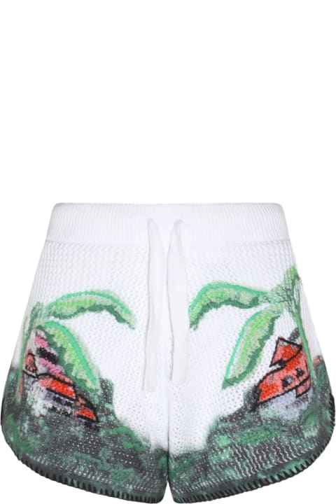 Pants & Shorts for Women AMIRI Multicolour Cotton Eden Rock Crochet Shorts