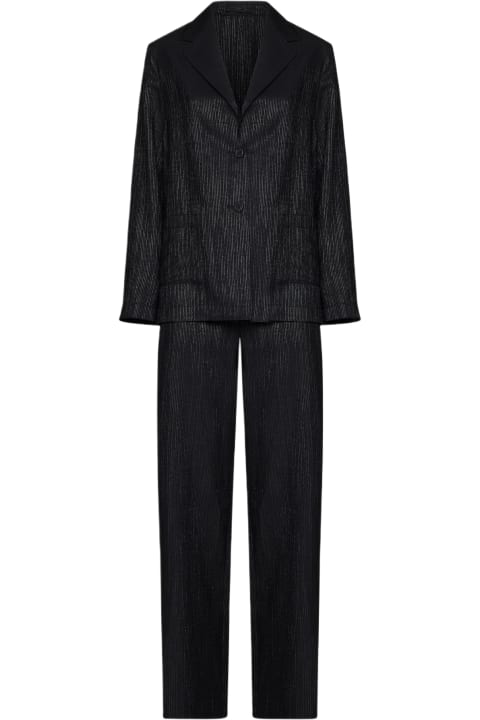 Lardini Pants & Shorts for Women Lardini Lame' Wool Suit