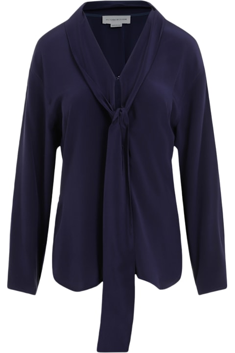 Homeware Victoria Beckham V-neck Scarf Blouse