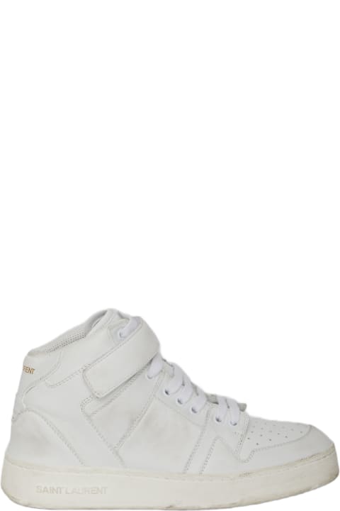 Saint Laurent Sneakers for Women Saint Laurent Lax Sneakers In Washed-out Effect Leather