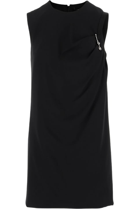 Versace فساتين لـ السيدات Versace Satin Dress With Safety Pin