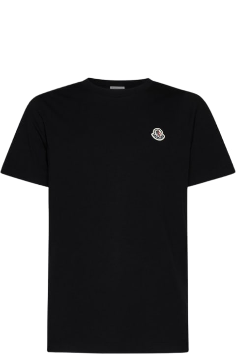 Moncler Topwear for Men Moncler Logo-patch Cotton T-shirt