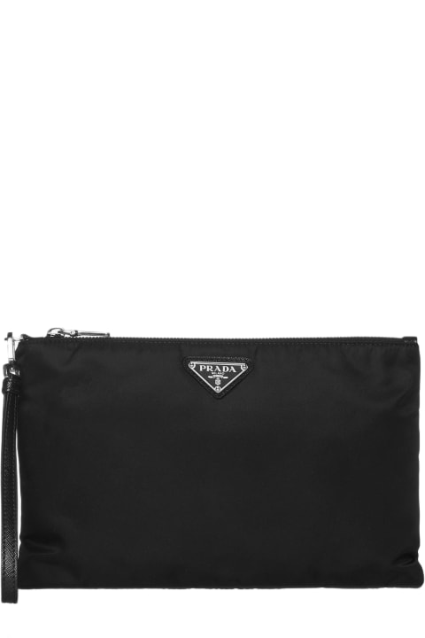 Investment Bags for Men Prada Re-nylon Pouch