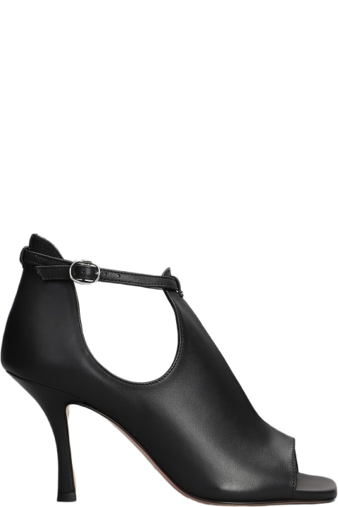 Fashion for Women Marc Ellis High Heels Ankle Boots In Black Leather