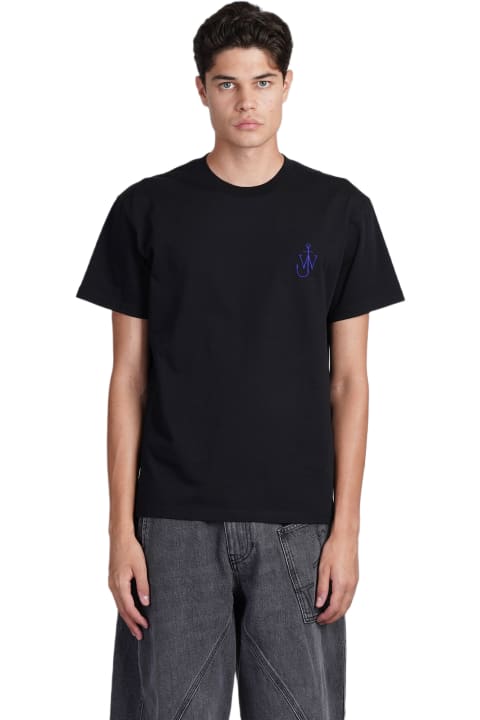 J.W. Anderson ملابس علوية لـ القسم الرجالي J.W. Anderson T-shirt In Black Cotton