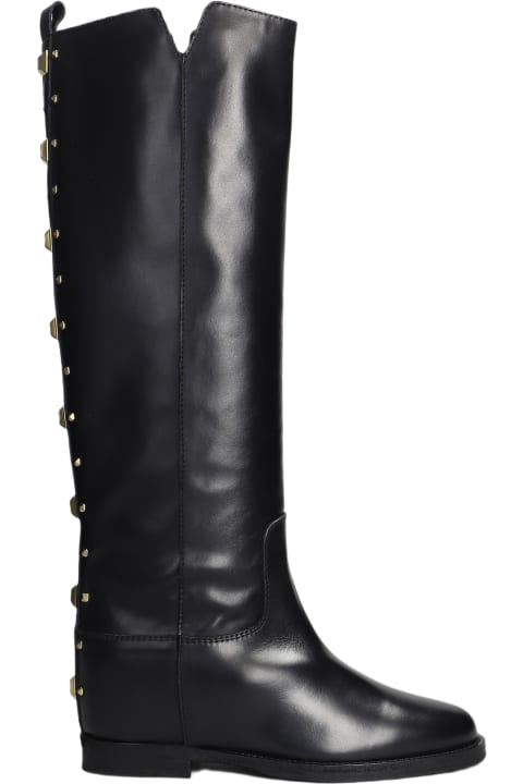 Via Roma 15 Boots for Women Via Roma 15 In Black Leather