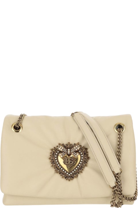 Dolce & Gabbana Sale for Women Dolce & Gabbana Devotion Soft Medium Shoulder Bag
