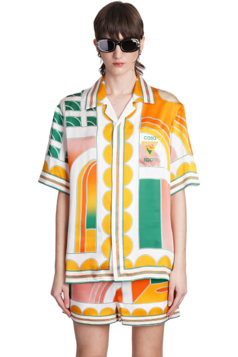 Casablanca Topwear for Women Casablanca Shirt In Orange Silk