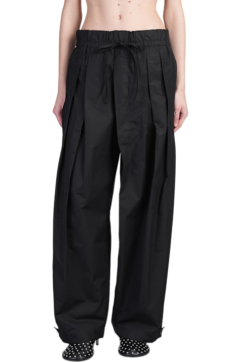 Jil Sander for Women Jil Sander Trousers 68 Pants In Black Cotton