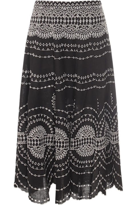 Homeware Charo Ruiz Black And White Cotton Skirt