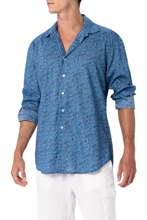 Homeware MC2 Saint Barth Man Emma 
Georgina Muslin Cotton Shirt Sikelia | Made With Liberty Fabric