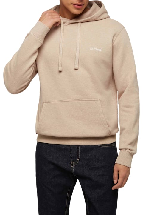 Homeware MC2 Saint Barth Mélange Beige Sweatshirt Tribeca With St. Barth Embroidery