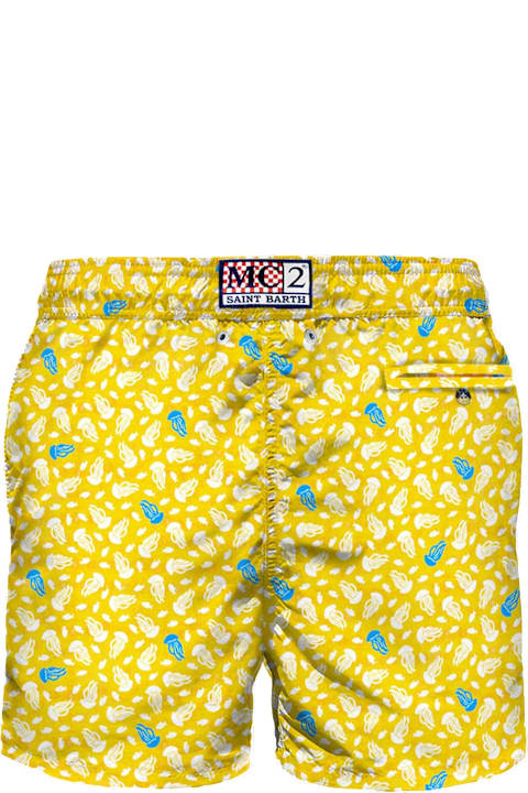 Homeware MC2 Saint Barth Light Fabric Swim Shorts Jellyfish Print