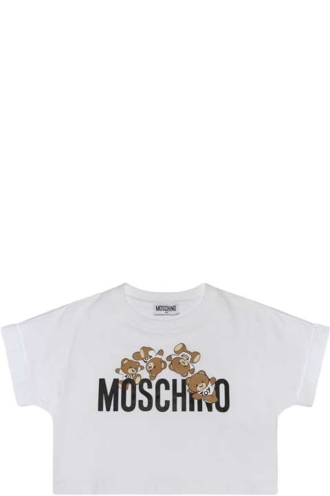 Fashion for Girls Moschino White Multicolour Cotton Blend T-shirt