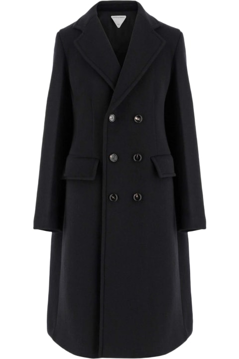 Bottega Veneta Coats & Jackets for Women Bottega Veneta Wool And Cashmere Double-breasted Long Coat