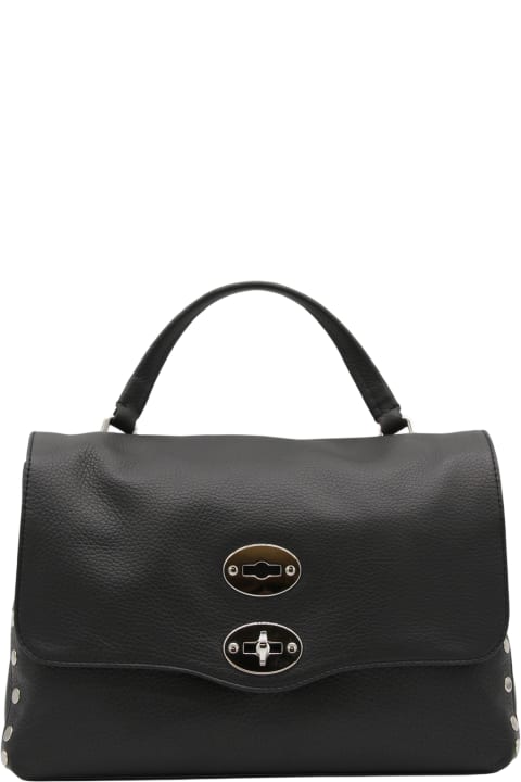 Fashion for Women Zanellato Black Leather Postina S Top Handle Bag