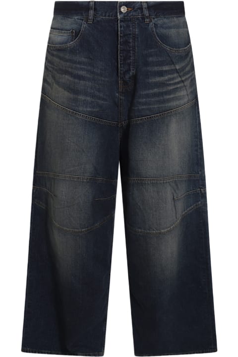 Jeans for Men Balenciaga Blue Cotton Jeans