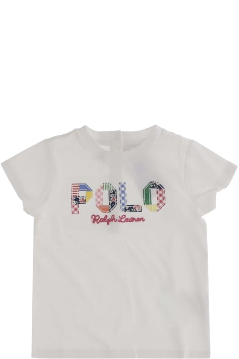 Sale for Baby Girls Polo Ralph Lauren Cotton T-shirt With Logo
