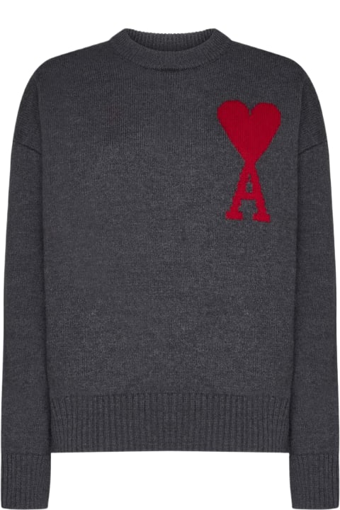 Sweaters for Women Ami Alexandre Mattiussi Logo Cashmere Sweater