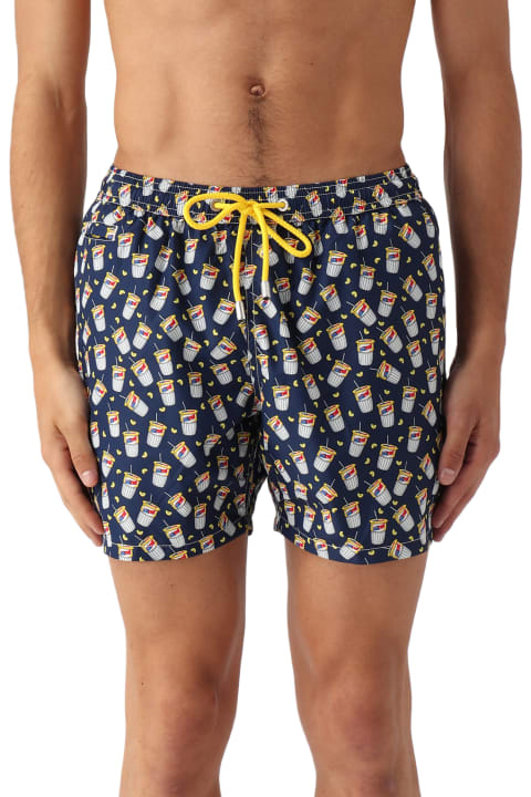 Pants for Men MC2 Saint Barth Ultralight Swim Short Starfish Party 61 Shorts