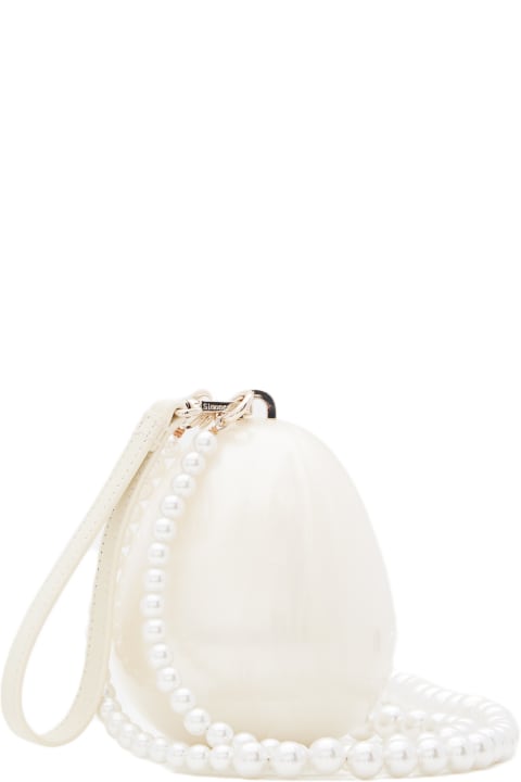 Pearl Micro Egg Crossbody Bag