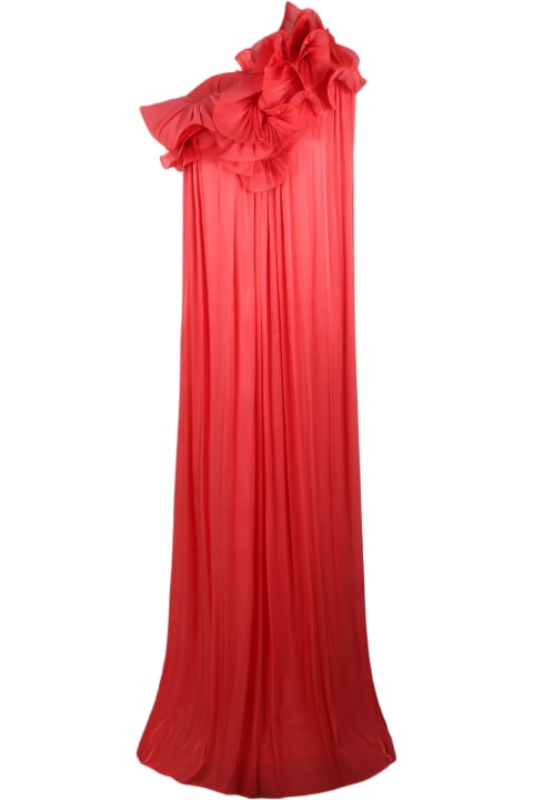 Costarellos Dresses for Women Costarellos Charmain Ruffled Pleated Gown