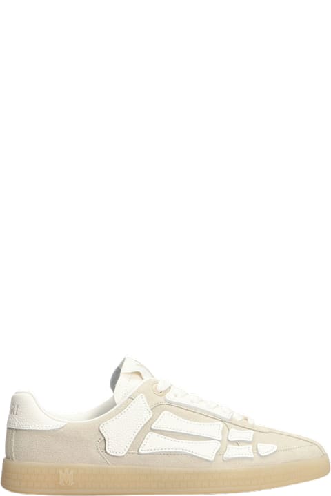 AMIRI Sneakers for Men AMIRI Pacific Bones Sneakers In Beige Suede
