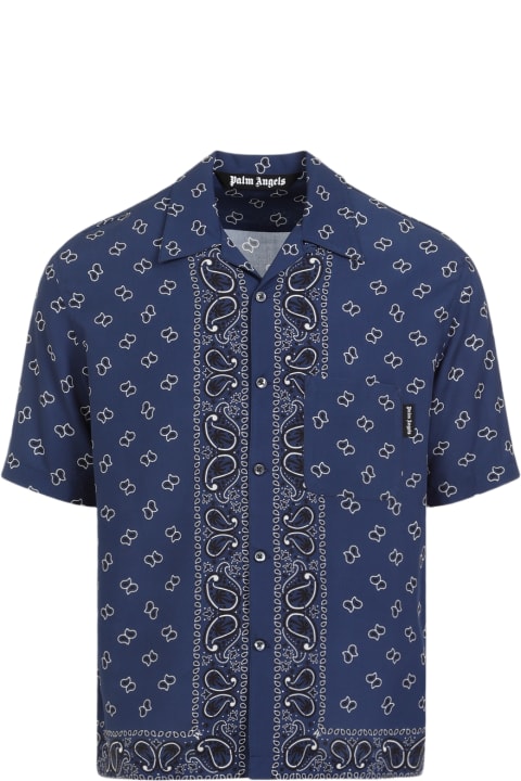 Palm Angels for Men Palm Angels Paisley Bowling Shirt