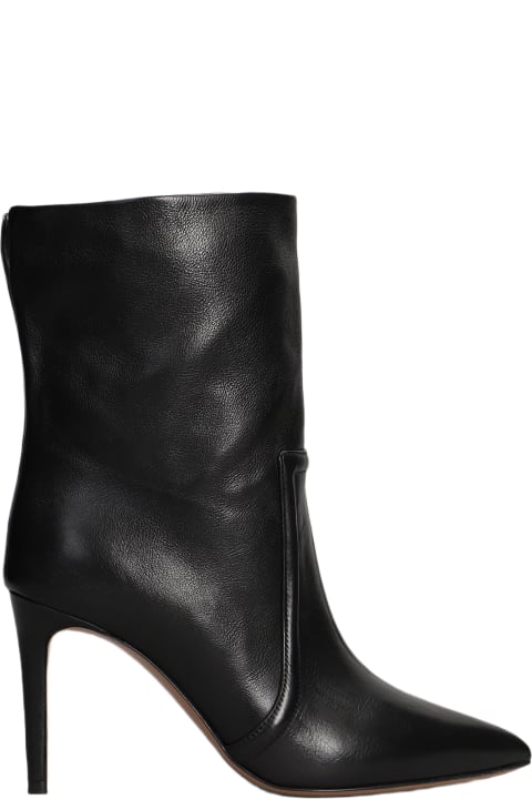 Paris Texas Shoes for Women Paris Texas High Heels Ankle Boots In Black Leather