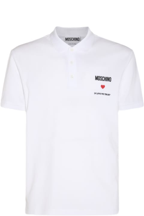 Topwear for Men Moschino White Cotton T-shirt