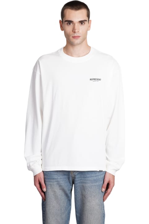 REPRESENT for Men REPRESENT T-shirt In White Cotton T-Shirt
