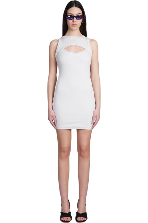Off-White Dresses for Women Off-White Dress In Grey Cotton