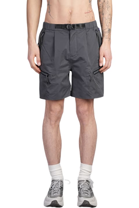 Alpha Industries الملابس لـ القسم الرجالي Alpha Industries Laser Cut Short Shorts In Grey Polyester