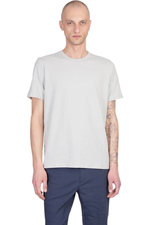 Theory الملابس لـ القسم الرجالي Theory T-shirt In Grey Cotton