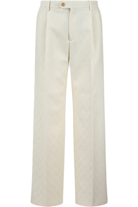 Pants & Shorts for Women Gucci Gg Wool Jacquard Pant