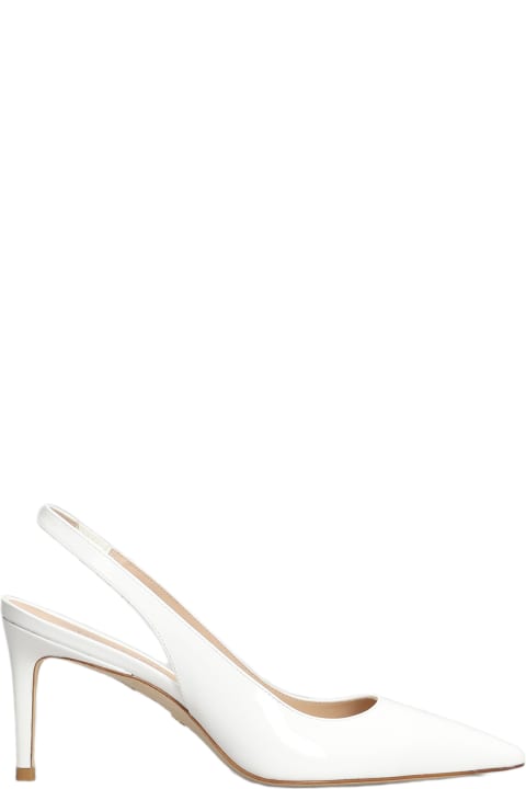 High-Heeled Shoes for Women Stuart Weitzman Stuart 75 Pumps In White Patent Leather