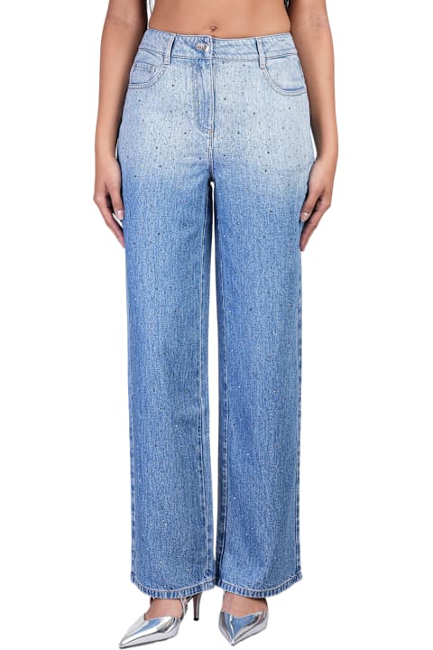 IRO for Women IRO Naiya Jeans In Blue Wool And Polyester