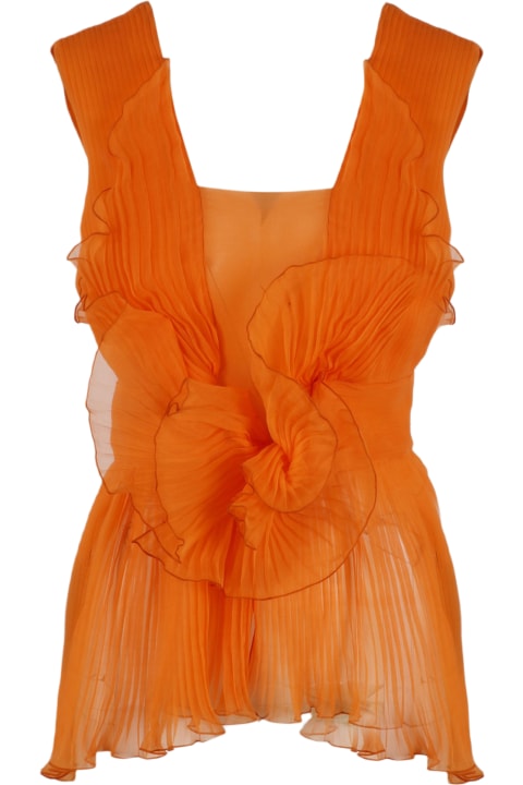 Fashion for Women Alberta Ferretti Pleated Silk Top
