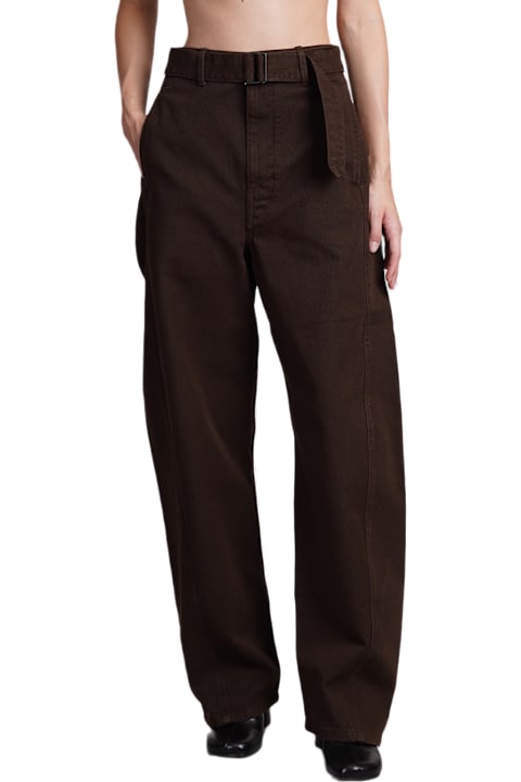 Lemaire for Women Lemaire Jeans In Brown Cotton