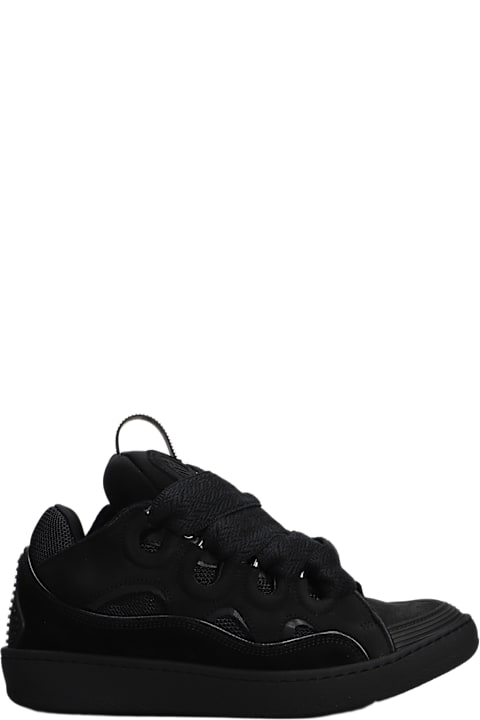 Lanvin Sneakers for Women Lanvin Curb Sneakers In Black Suede And Leather
