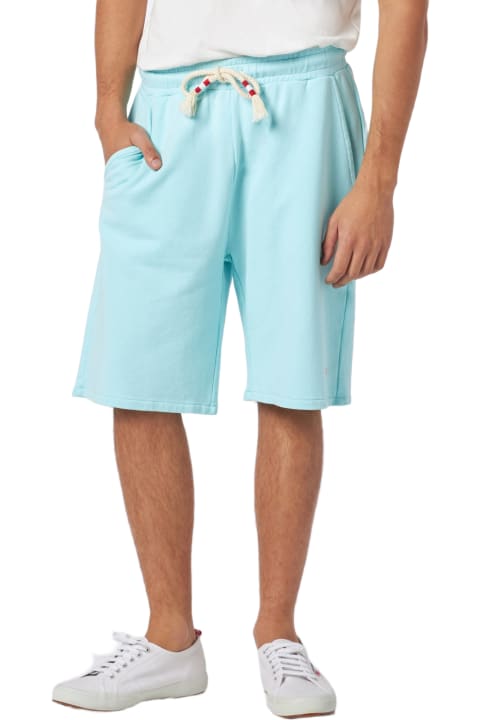 أدوات منزلية MC2 Saint Barth Man Water Green Cotton Bermuda