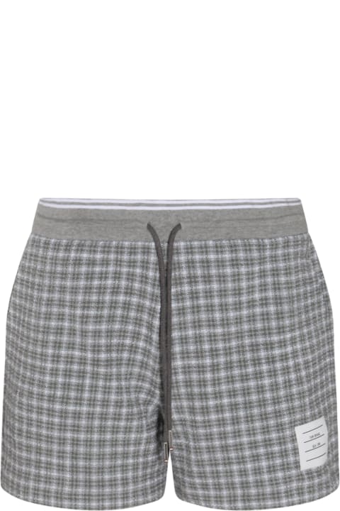Thom Browne for Women Thom Browne Mid Grey Cotton Shorts