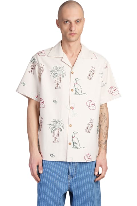Drôle de Monsieur Clothing for Men Drôle de Monsieur Shirt In Beige Cotton