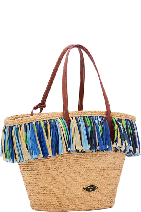 Pucci Bags for Women Pucci Fringes Basket Bag