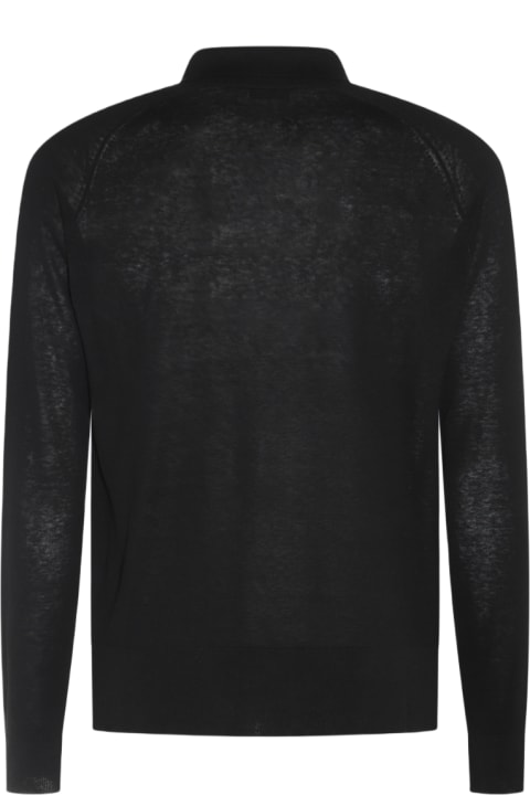 メンズ Piacenza Cashmereのニットウェア Piacenza Cashmere Black Silk Knitwear